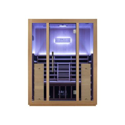 Sauna Kiva Radiance - Para 3 pessoas Infravermelho Full-Spectrum 